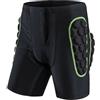ZMdooreasy Pantaloncini con protezione per i fianchi, per sci, snowboard, pattinaggio su ghiaccio, con ampia cintura in vita e nylon spandex traspirante (XXL, verde)