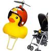 BommFu Campanello per Bicicletta A Forma di Papera in Gomma con Luce LED | Simpatico Campanello per Bicicletta con in Gomma per Manubrio A - Ornamento per Macchinina Giocattolo per Bambini