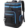 SageFurned Grande zaino termico termico da 30 l, per campeggio, picnic, escursioni, con prestazioni di raffreddamento di lunga durata e design compatto portatile in grigio ombra (nero)