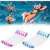 DOBIGER 2 Pack Galleggiante Gonfiabile Amaca, 4 in 1 Amaca Gonfiabile, Galleggianti Gonfiabili per Piscina per Adulti e Bambini