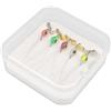 Generic Bass - esche da pesca, esche girevoli, esche finte per pesci, 5 pezzi, esche colorate dure per salvataggio in acqua , luccioperca, luccio, trota, per