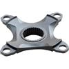 VIRELLO Piastra del dente del motore in lega di alluminio, BCD104mm a 4 bracci per motori di azionamento Bafang M200 M215 M315, base di conversione leggera da 75 g