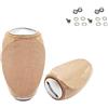 ZMdooreasy Compatibile con Daiwa Alphas Tatula per Zillion per Stella per Stradic Cardif per Twin Power F4 F6 Reel Pure Cork Flat Knob con vite cuscinetto (1 set oro)