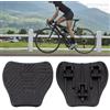 Yhenlovtt Adattatori per pedali per bici da strada, piastra in nylon per tacchetti SPD SL, converte senza clip in piatti per scarpe normali, nero giallo (giallo L)