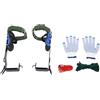 AVRONBZ Set di attrezzi per arrampicata sugli alberi, in acciaio al carbonio, robusto, portata 100 kg, antiscivolo, ergonomiche, cinghie regolabili per la raccolta di frutta, lavoro in altezza