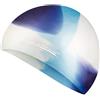 Aqua Speed® Bunt Cuffia di Bagno + Piccolo Asciugamano in Microfibra | Colorato | Silicone | Cappellino di Nuoto | Balneazione Cappello | Cuffia da Piscina | Adulti | Donna | Uomini | Bambini
