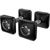 Peloton Manubri | Coppia di pesi ergonomici in ghisa con rivestimento in uretano e impugnatura antiscivolo, disponibili in set da due, nero, 6,8 kg