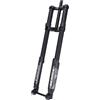 BSFHQS Forcella Ammortizzata Invertita per Mountain Bike 26 27,5 29 Pollici Universale 1-1/8 Doppia Corona Forcella Anteriore Ad Aria DH 200mm Corsa Freno A Disco 15 * 110mm Boost Smorzamento