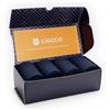 Ciocca Scatola Regalo 4 paia Calze Lunghe Costa larga Filo di Scozia 100% Cotone - Made in Italy - Eleganti Resistenti e comode [BOX350_058_125_1]
