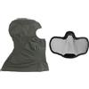 CZMYCBG Passamontagna Tattico con Maschera a Mezza Faccia in Rete d'Acciaio e Cappuccio Integrale con Apertura per Gli Occhi, Ideale per L'airsoft, Il Paintball e L'addestramento All'aperto(Green)