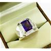 Artik Jewels Anello In Argento Sterling 925 Con Gemma Naturale Di Ametista Per Uomo #156