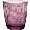 Cosecha Privada Bormioli Rocco - Set di 6 bicchieri per acqua modello Diamond, capienza 30,5 cl viola