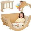 Arco Montessoriano 3 in 1 per Bambini, Struttura Da Arrampicata, Tavolino E Dond