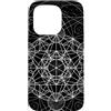 Sacred Geometry Mandala Clothing Custodia per iPhone 15 Pro Geometria sacra Metatrons Cube Dot lavoro