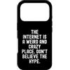 Sarcastic Witty Online Humor Men Women Custodia per iPhone 17 Pro Internet è un posto strano e folle, non credere al