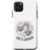 Vibrant Science Wear Custodia per iPhone 11 Pro Max Love Is Chemistry - Fiaschetta a forma di cuore con arcobaleno
