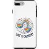 Vibrant Science Wear Custodia per iPhone 7 Plus/8 Plus Love Is Chemistry - Fiaschetta a forma di cuore con arcobaleno