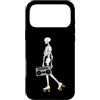 Vintage Roller Skate Skeleton, Skaters G Custodia per iPhone 17 Pro Max Scheletro di Halloween per pattinaggio a rotelle, anni '80, anni '90 Cool & Funny