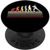 Baseball Pants Apparel Giocatore di baseball Retro Evoluzione di Man Baseball Batter PopSockets PopGrip Adesivo