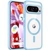TAURI Cover Magnetica per Google Pixel 9 Pro XL [Compatibile con MagSafe] Custodia Ultrasottile Anti-Ingiallimento e Antiurto per Pixel 9 Pro XL- Blu