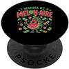 Cute Fruit Cartoon Joke for Food Lovers Divertente cibo gioco di parole anguria melonaire amante dei soldi PopSockets PopGrip Adesivo