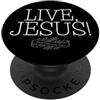 Happy Catholics San Francesco de Sales Citazioni Live Gesù Trattato Amore Cattolico PopSockets PopGrip Adesivo