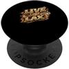 Giocatori di gioco Lacrosse Player Lax B Live The Lax Divertente regalo di gioco Lacrosse Player Lax PopSockets PopGrip Adesivo
