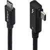 StarTech Cavo Thunderbolt 5 ad angolo retto da 80 cm, 80 Gbps (fino a 120 Gbps), PD 240 W, 8K 60Hz, Cavo Thunderbolt Certificato compatibile TB4 / USB4 / USB-C