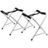 WilTec Cavalletto per rimessaggio kayak e canoa Richiudibile 370x330x410 mm Alluminio