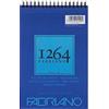Fabriano Honsell 19100642 - Blocco a spirale Fabriano Mix Media 1264, 300 g/mq, DIN A5, 15 fogli di carta bianca naturale, senza acidi, adatto a tutte le tecniche diverse, colore: Bianco