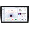 Happiq Autoradio con Bluetooth e CarPlay per Jeep Compass, Patriot, Chrysler 300c, Sebring, Liberty e Dodge Wrangler - Lettore video multimediale con navigatore - Compatibile con Apple e Android - Impianto stereo con sistema di navigazione - 4 GB di RAM …