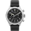 Timex Waterbury Ace TW2Y19000 - Orologio al quarzo da uomo, 41 mm, cinturino in pelle marrone con quadrante nero e cassa in acciaio inox