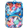 SJ GANG STYLE JAM GANG Zaino Scuola Estensibile Big SPEED ANIMAL BOY, Celeste, 24 L, Zip laterali, Orecchie morbide sollevabili, Tasca portaborraccia, Scuola elementare e media, Bambino, Ragazzo