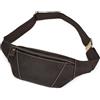 SAIION Marsupio sottile in vera pelle per uomo e donna, design vintage, 4 tasche con cerniera e cinturino regolabile, grande capacità, borsa a tracolla per viaggi o gite, 1034 Marrone Scuro, Retro