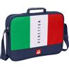 Safta BENETTON FLAG - Portafogli Extrascolastici, Valigetta Portatodo, Tracolla Comoda e Versatile, Qualità e Resistenza, 38 x 6 x 28 cm, Blu navy, M, Casual
