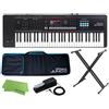 Roland JUNO-D6 61-Key ZEN-Core Synthesizer DP-10 X Stand Soft Case Set