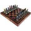 Italfama Set In Faux Pelle Italfama Romani Vs Arabi Con Scacchi, Dama E Backgammon