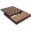 Italfama Scacchiera In Finta Pelle Burgundy Con Magazzino 28x28cm