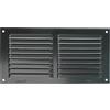 Amig - Griglia Rettangolare in Alluminio con Zanzariera | Griglie di Ventilazione per Uscita d'Aria | Ideale per Soffitto di Cucina e Bagno | Dimensioni 150 x 300 mm | Colore Nero