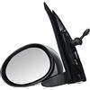 Equal Quality Specchio Specchietto Retrovisore Esterno Sinistro Convesso Regolabile Cavo Flessibile Nero Vetro Meccanico Sx