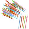 BOBOZHONG DUjuanhong Multicolor Aghi da Cucito in Plastica,100 Aghi da 7 cm Aghi da Cucito a Mano Aghi da Lana Plastica Colorata per Cucire Aghi per Bambini per Progetti di Artigianato e Mestieri di DIY