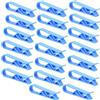 BOBOZHONG Trash Can Clip,20 Pz Clip per Bidone della Spazzatura da Cucina Clip di Tenuta per Alimenti Chiusura per Cucina Clip di Conservazione per Alimenti Domestici Morsetto Antiscivolo Blu