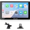 CARPURIDE V9 portatile wireless Carplay e Android Auto, 9 pollici 1080p touch screen HD da con BT 5.0, Mirror Link, supporto per camion e camper