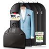 FR FiRiO FiRiO 4 x Borsa Porta Abiti da Viaggio Pieghevole di Alta Qualità - FINO AL 50% PIU SPESSO MATERIALE - Custodie per Abiti & Camicia - Porta Vestiti da Viaggio e da Riporre per Uomo e Donna - 100x60cm