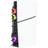 Konix Ventola di raffreddamento per console PS5 Slim - 21 x 68 x 40 cm - 3 velocità - Illuminazione LED RGB - Porta USB 3.0 - Nero