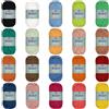 BambooMN JubileeYarn - Gomitolo di filato spugnoso in nylon pettinato, 50 g/matassa, confezione assortita, 4 matasse