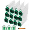 Suetou 12 sacchetti per aspirapolvere Vorwerks Kobold VB100 FP100, compatibili con Vorwerk Folletto VB100 FP100, con 3 filtri HEPA, sacchetti di ricambio per folletto e 1 spazzola di ricambio