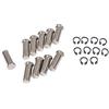 CELOMT CELOTM Metal Silver Rear Motorcycle Foot Pegs Kit