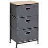5 five simply smart 5five - contenitore a 3 cassetti tissa grigio scuro