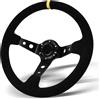 No 2X(Volante da Universale, Volante da 350 mm A 6 Bulloni In Pelle Scam9377